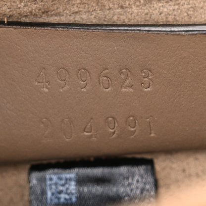 Gucci GG Supreme Monogram Suede Crystal Small Dionysus Shoulder Bag Beige Ebony Taupe 7 of 10