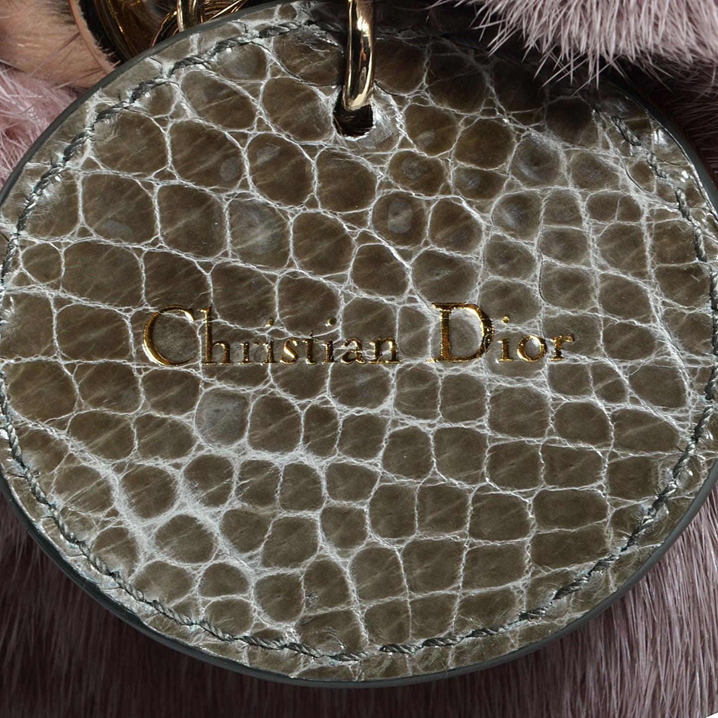 Mink Fur Crocodile Lady Dior Foulard