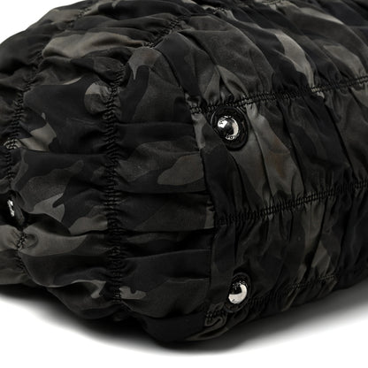 Prada Tessuto Nylon Gaufre Camouflage Tote Fumo 8 of 17