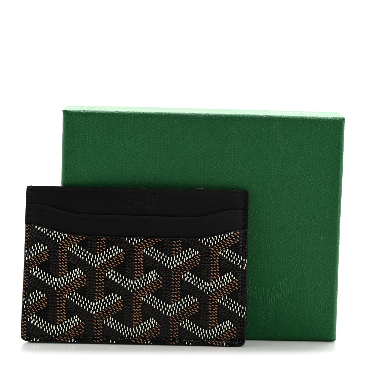 Goyard Goyardine Saint Sulpice Card Holder Black 1881413 – FASHIONPHILE