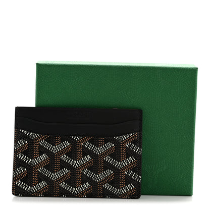 Goyard Goyardine Saint Sulpice Card Holder Black Black 8 of 8