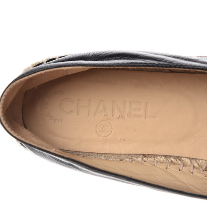 Chanel Lambskin CC Espadrilles 39 Black 11 of 13