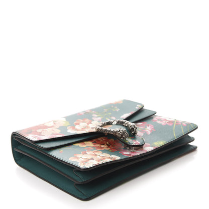 Gucci Calfskin Blooms Print Medium Dionysus Shoulder Bag Bright Emerald Multicolor 4 of 10