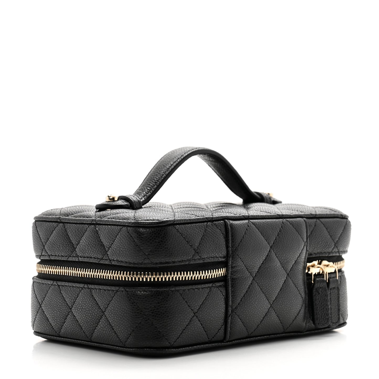 Caviar Quilted Jewelry Box Black