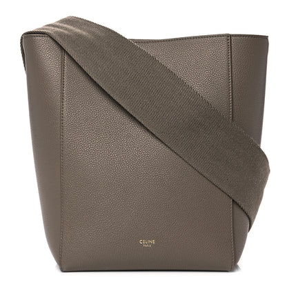 Celine Soft Grained Calfskin Small Sangle Bucket Bag Taupe 1 of 10