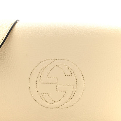 Gucci Pebbled Calfskin Soho Wallet on Chain Ivoire 7 of 9