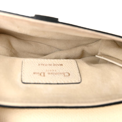 Christian Dior Grained Calfskin Mini Saddle Bag White 4 of 9