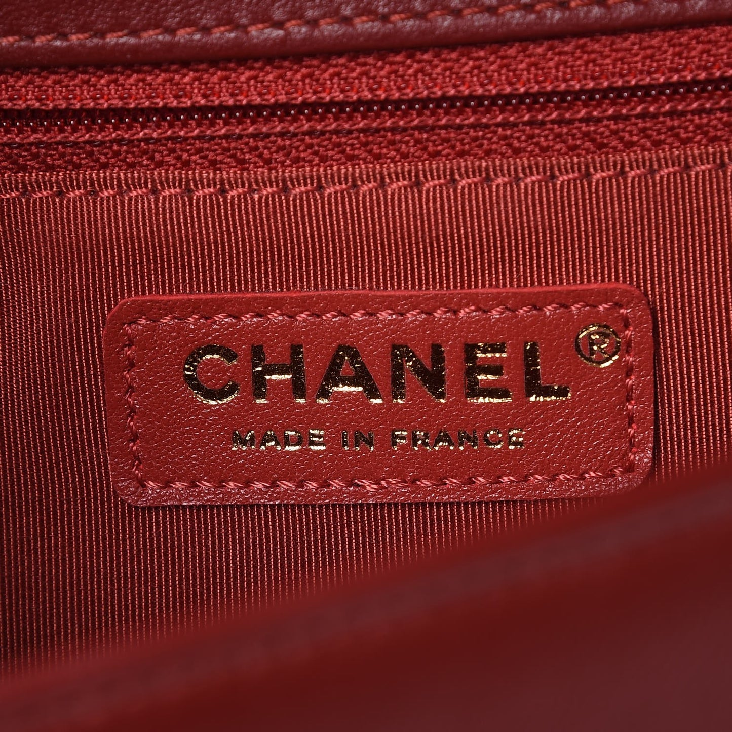 Lambskin Quilted New Medium Boy Flap Dark Red