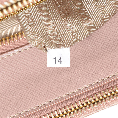 Prada Saffiano Lux Medium Double Zip Tote Cammeo 8 of 12