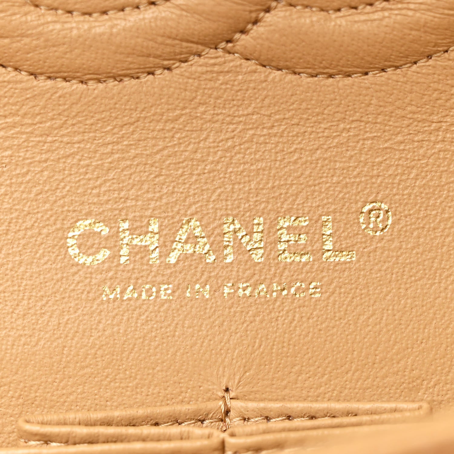 Chanel Caviar Quilted Medium Double Flap Beige 6 of 11