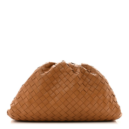 Bottega Veneta Nappa Maxi Intrecciato The Pouch Oversized Clutch Caramel 1 of 7