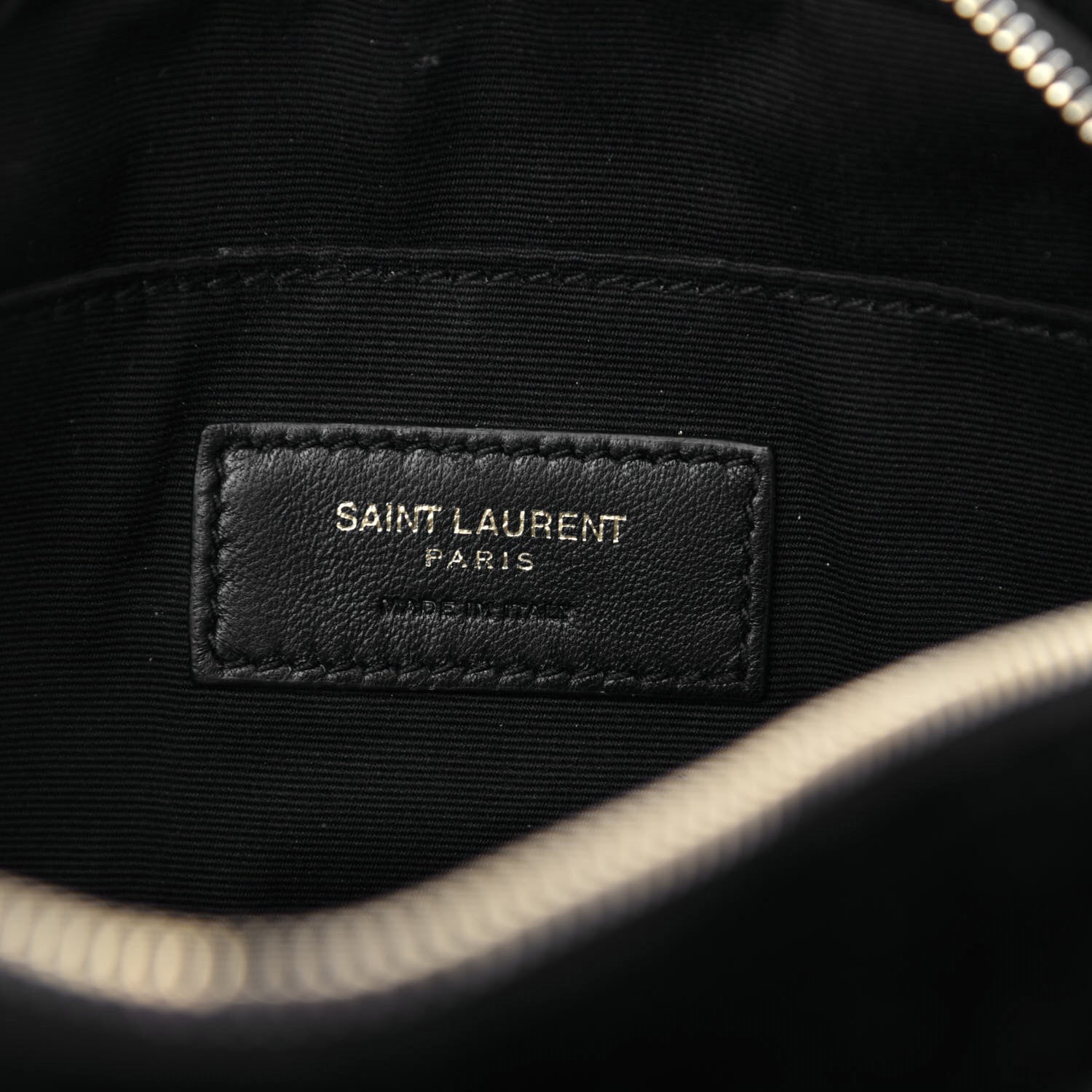 Saint Laurent Velour Matelasse Monogram Lou Belt Bag Black 7 of 11
