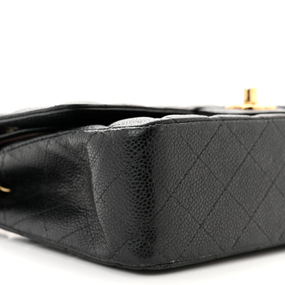 Chanel Caviar Quilted Medium Double Flap Black 9 of 12