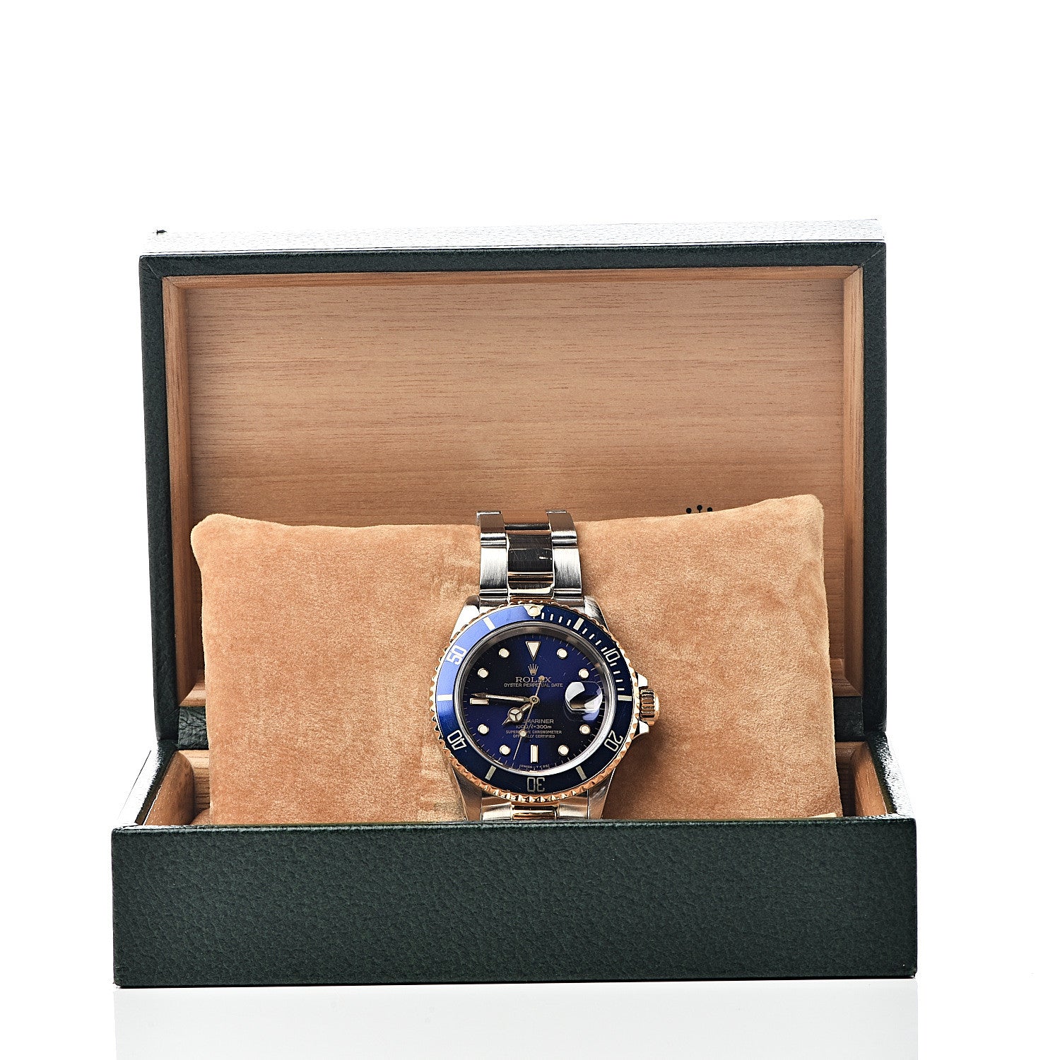 Rolex Stainless Steel 18K Yellow Gold 40mm Submariner Date Watch Royal Blue 16613 13 of 13