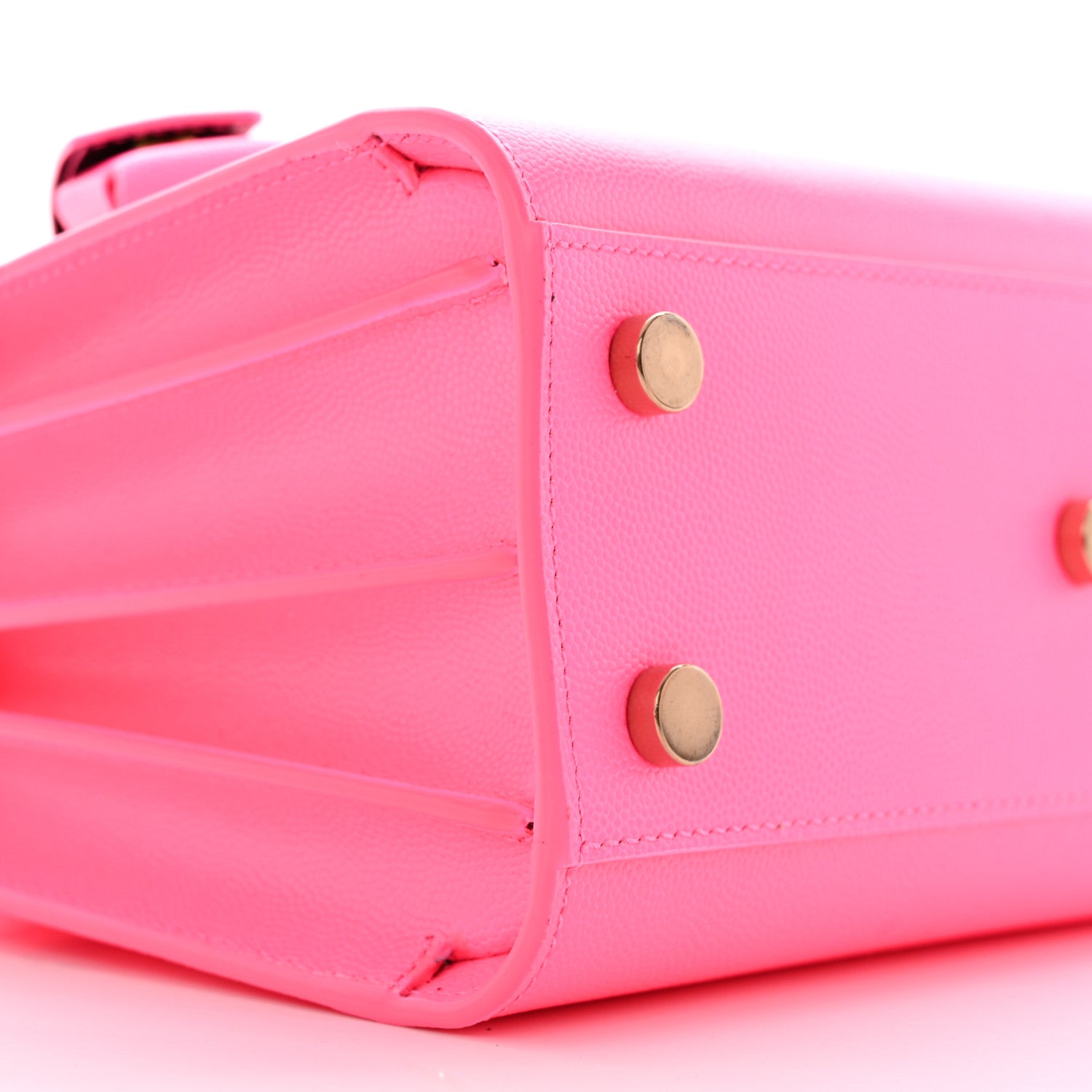 Saint Laurent Grained Calfskin Nano Sac De Jour Lipstick Fuchsia 9 of 10