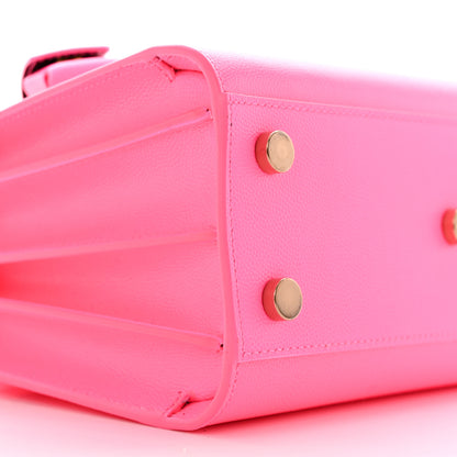 Saint Laurent Grained Calfskin Nano Sac De Jour Lipstick Fuchsia 9 of 10