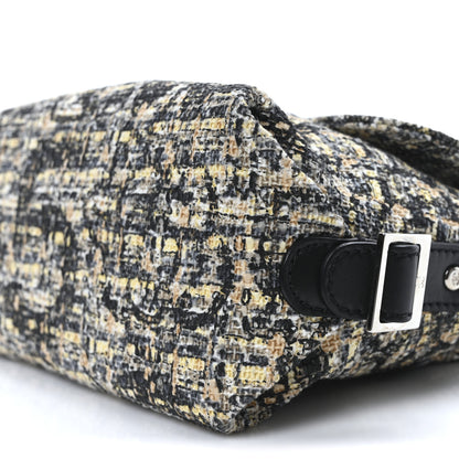 Chanel Tweed Flap Bag White Black Multicolor 10 of 10