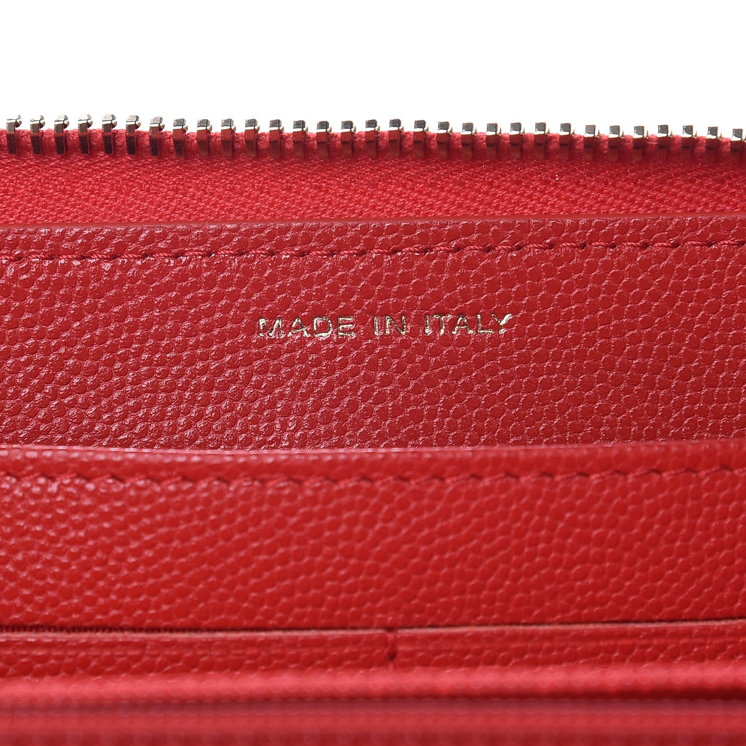 Chanel Caviar Camellia Embossed Zip Around Large Gusset Wallet Red 6 of 8