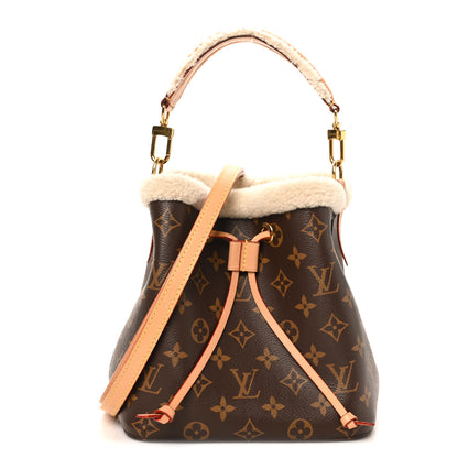 Louis Vuitton Monogram Shearling Cozygram Neonoe BB 7 of 9