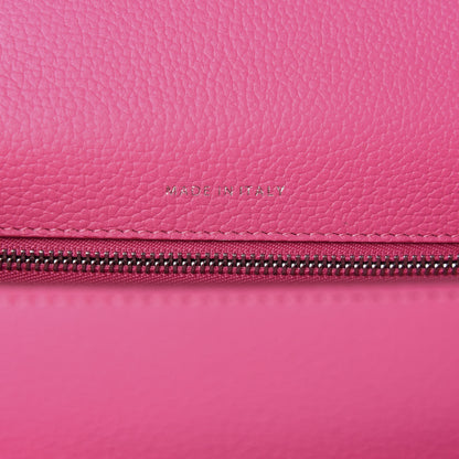 MCM Calfskin Studded Small Patricia Satchel Pink 9 of 12