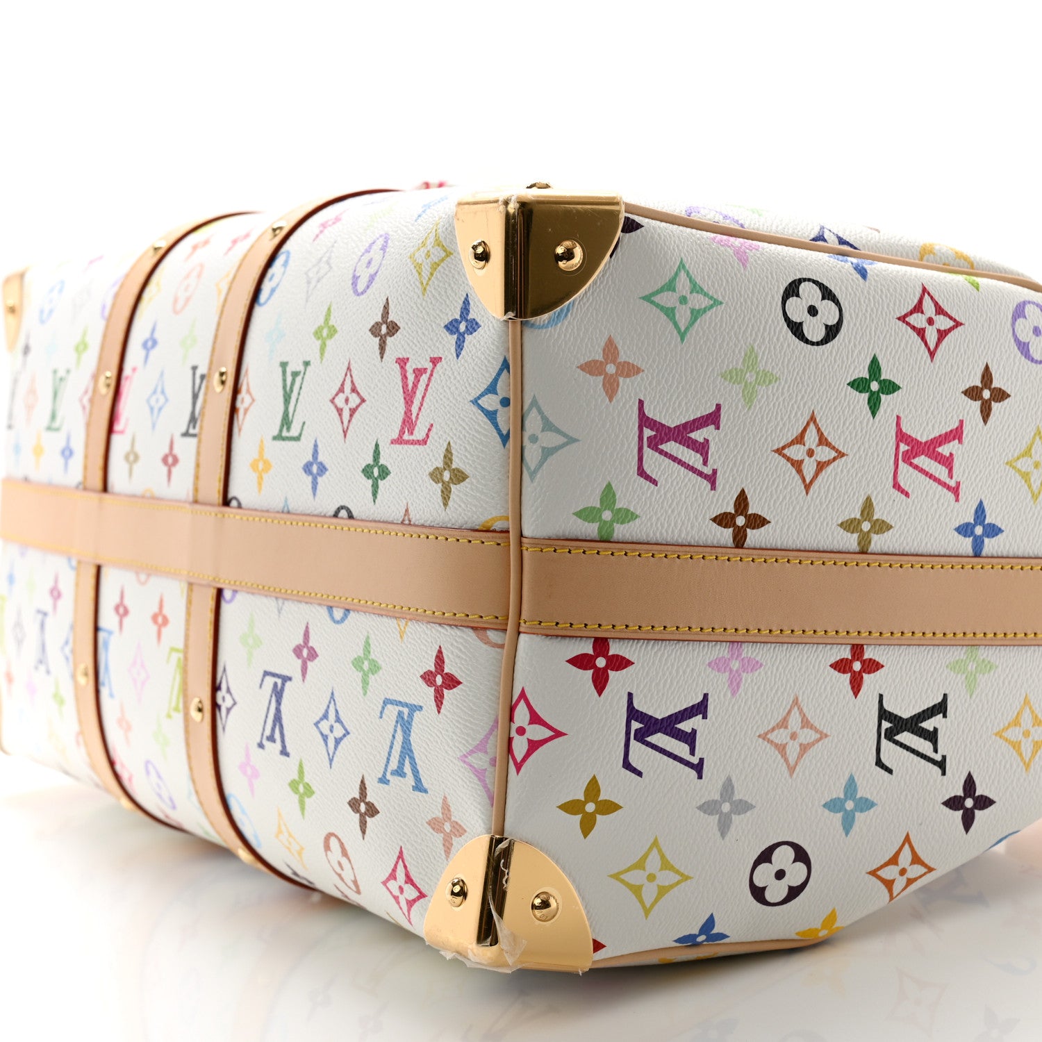 Louis Vuitton LV X TM Monogram Multicolor Keepall Bandouliere 45 White 8 of 9