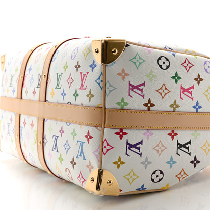 Louis Vuitton LV X TM Monogram Multicolor Keepall Bandouliere 45 White 8 of 9