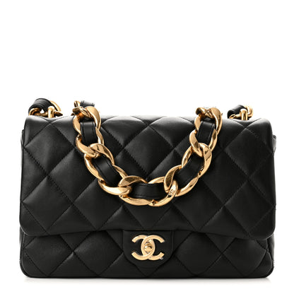 Chanel Lambskin Quilted Large CC Funky Town Flap Black 1 of 10
