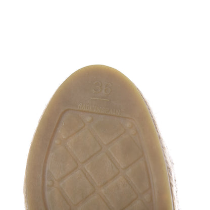 Chanel Patent CC Espadrilles 36 Beige 9 of 9