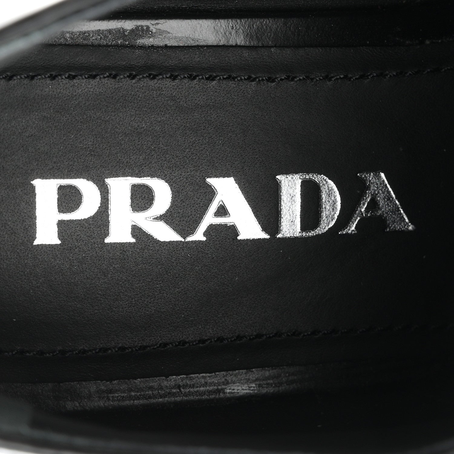 Prada Spazzolato Lace Up Derby Platform Loafers 37 Black 8 of 10