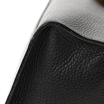 Gucci Calfskin Small GG Marmont Top Handle Bag Black 11 of 11