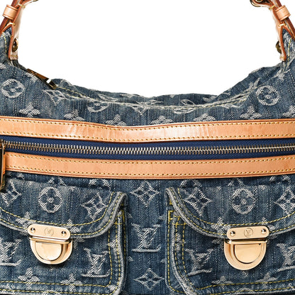 Louis Vuitton Monogram Denim Baggy PM Blue 7 of 9