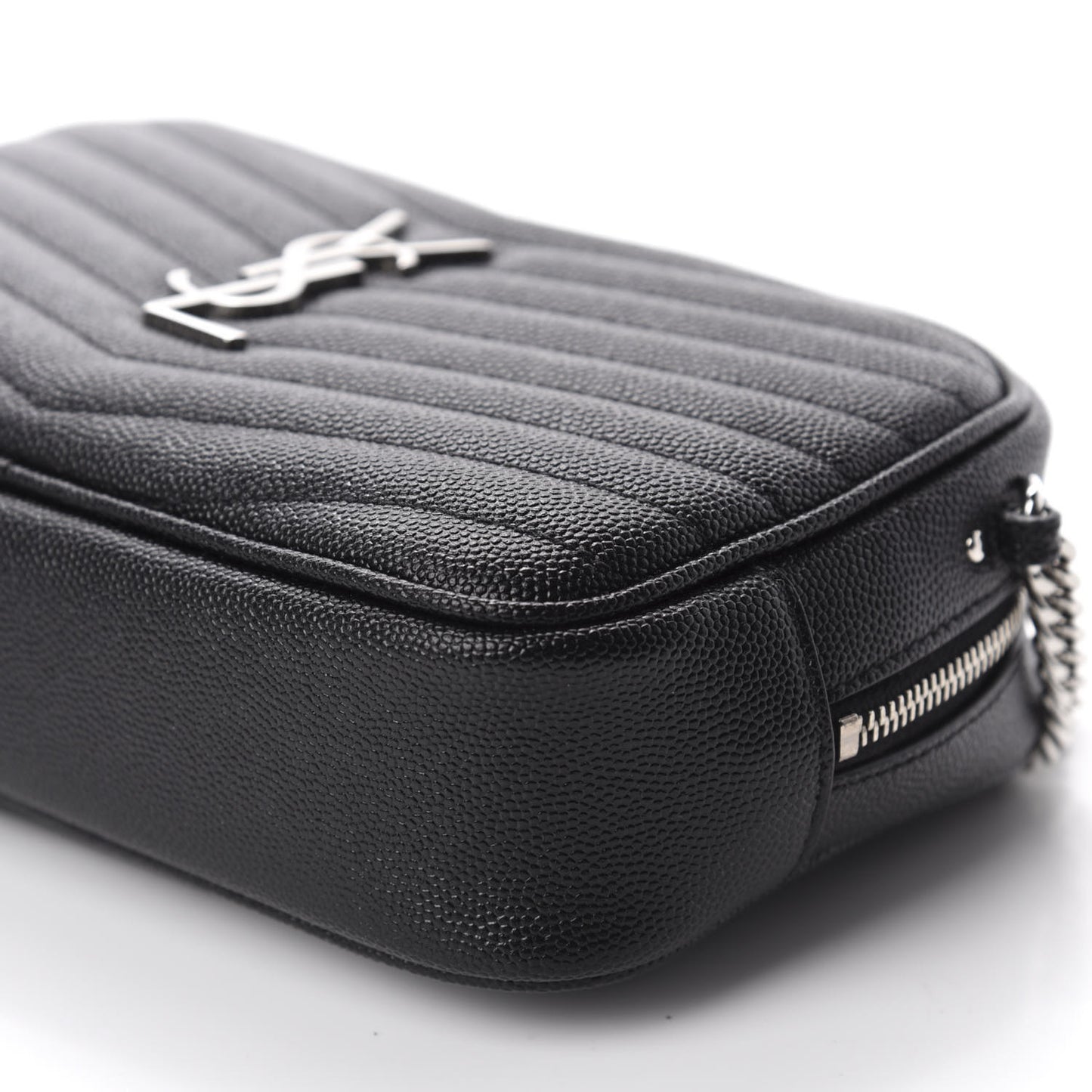 Grain De Poudre Matelasse Monogram Mini Lou Camera Bag Black