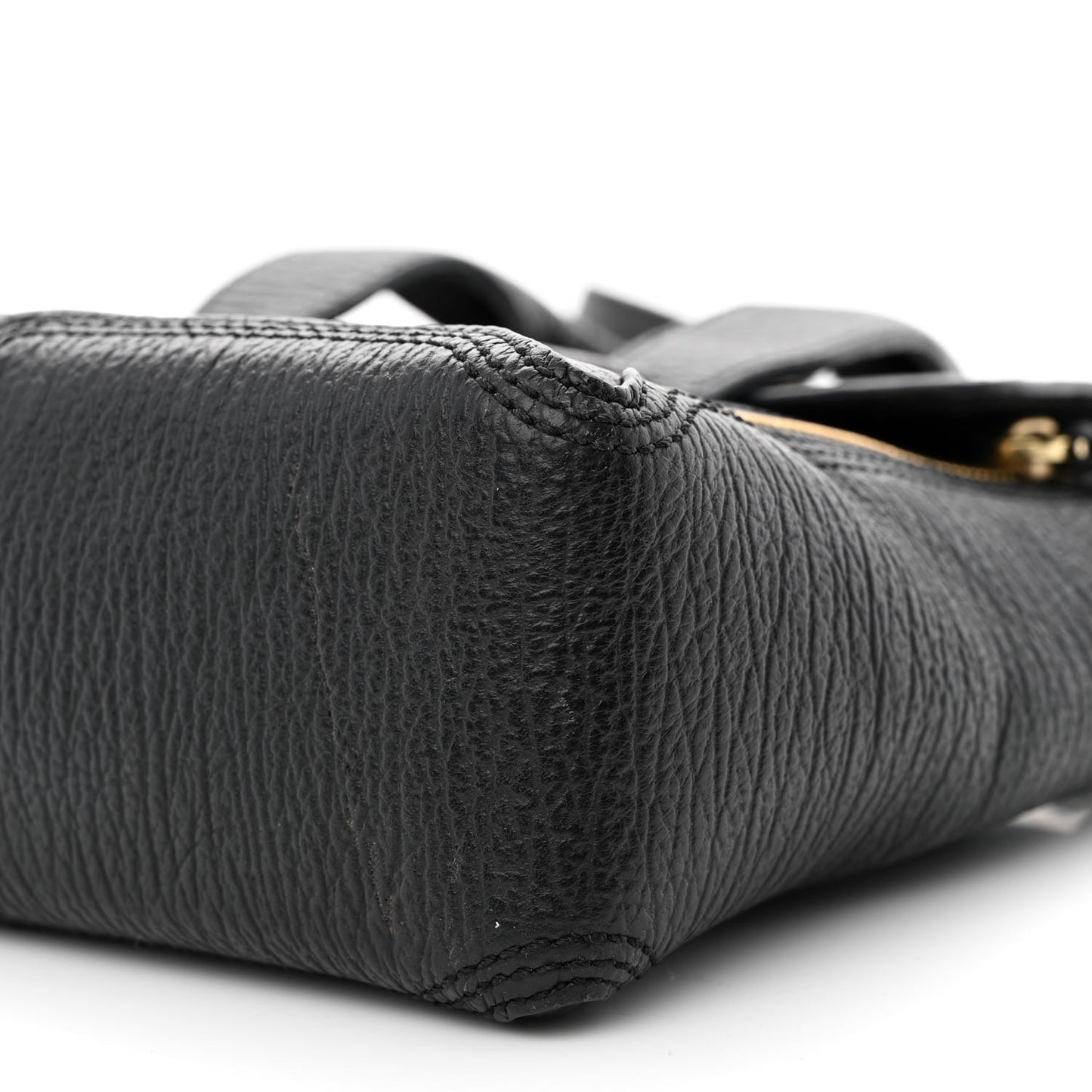Textured Calfskin Mini Pashli Satchel Black