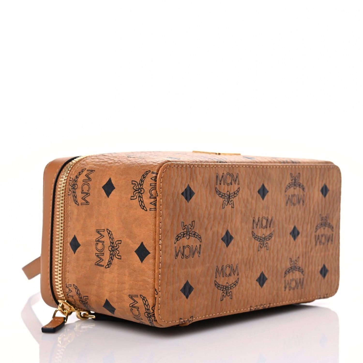 MCM Visetos Rockstar Vanity Case Cognac 3 of 7