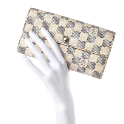 Louis Vuitton Damier Azur Sarah Wallet 2 of 9