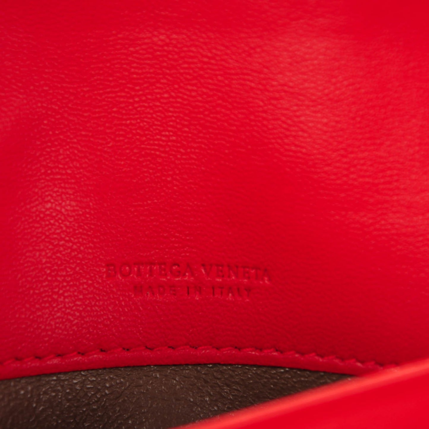 Nappa Intrecciato Continental Flap Wallet Red
