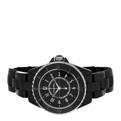 Chanel Stainless Steel Ceramic 33mm J12 Quartz Watch Black 2 of 5