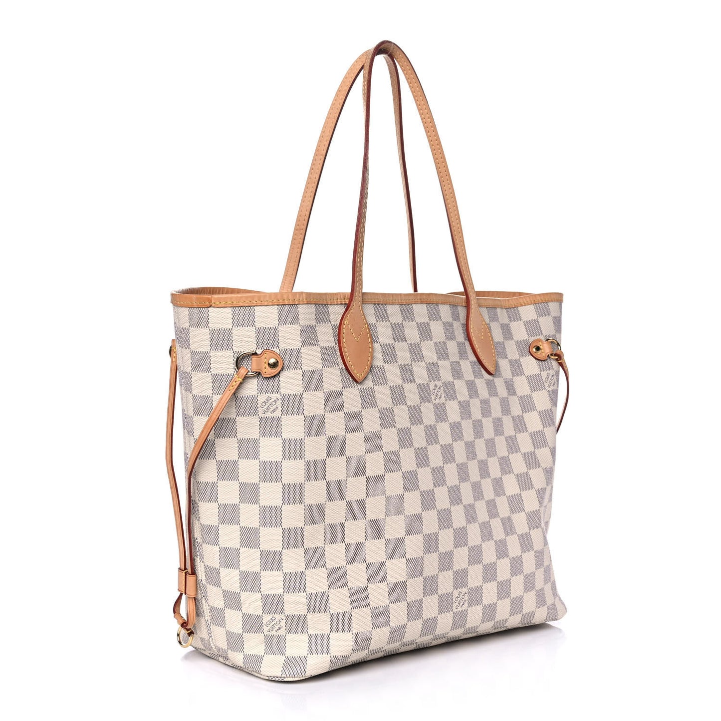 Damier Azur Neo Neverfull MM Rose Ballerine