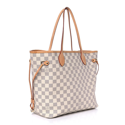 Louis Vuitton Damier Azur Neo Neverfull MM Rose Ballerine 3 of 13