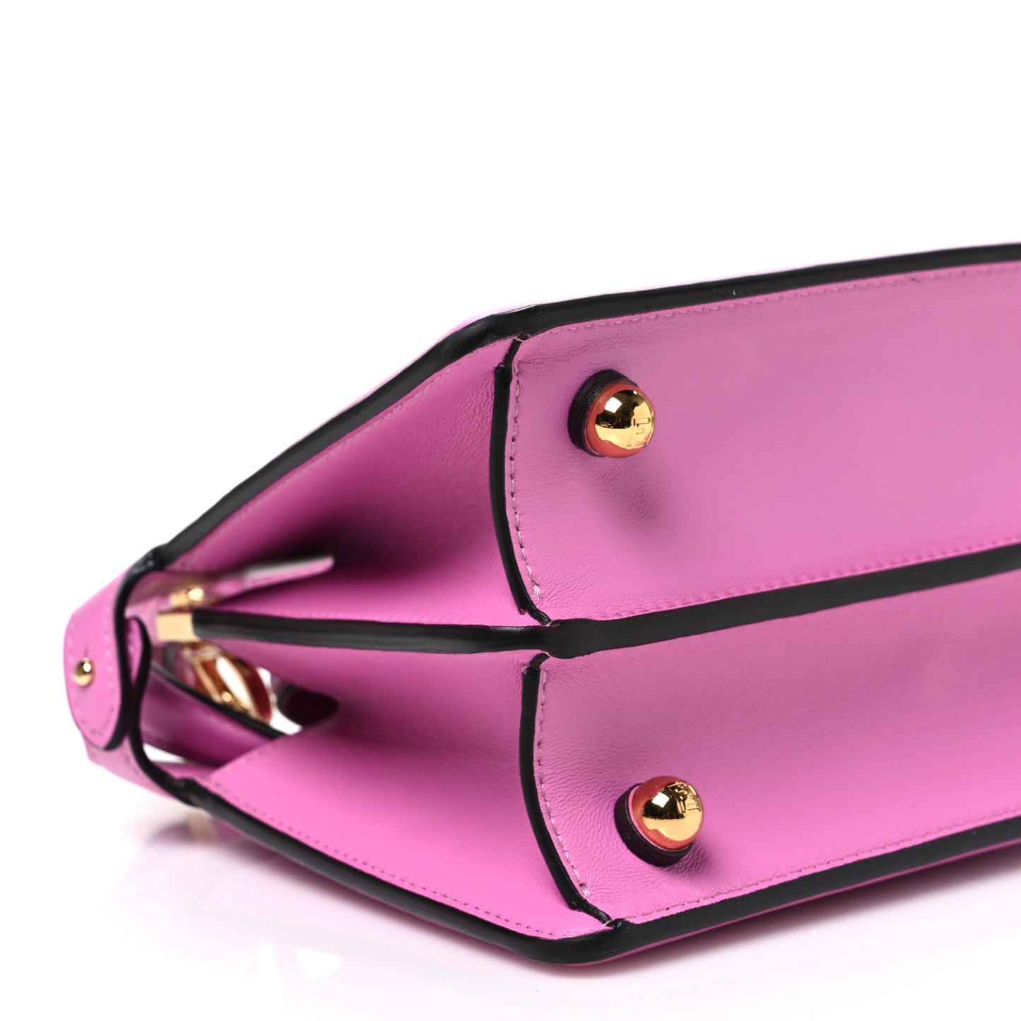 Shiny Nappa Petite Peekaboo I SEE U Satchel Rosa