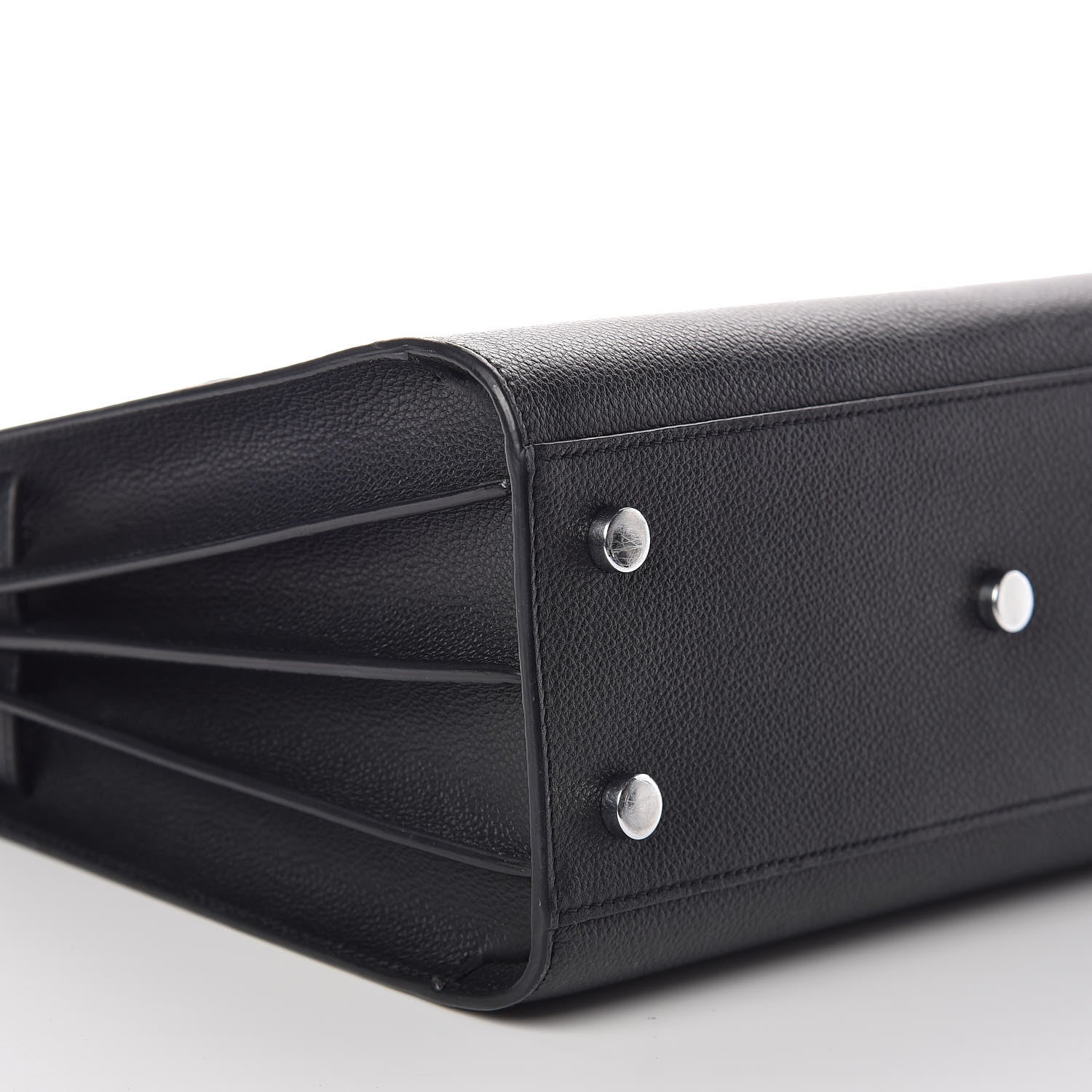Saint Laurent Grained Calfskin Baby Sac De Jour Black 8 of 9