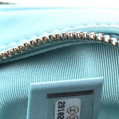 Chanel Calfskin Quilted Day Trips Camera Case Turquoise 8 of 11