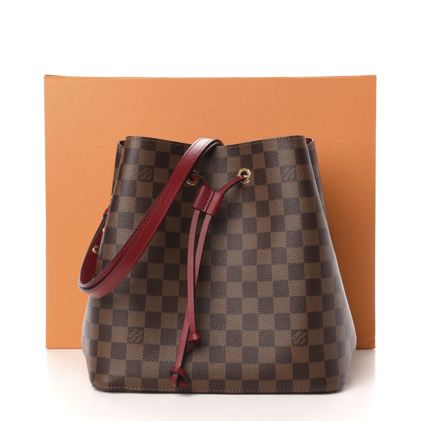 Damier Ebene Neonoe MM Cherry Berry