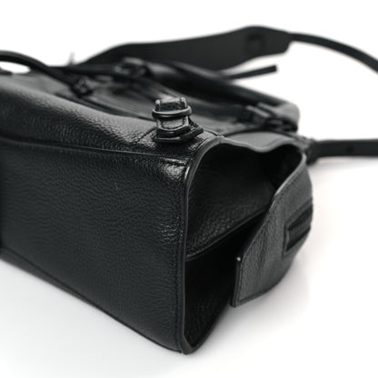 Balenciaga Grained Calfskin Neo Classic Black Hardware Mini City Black 9 of 9