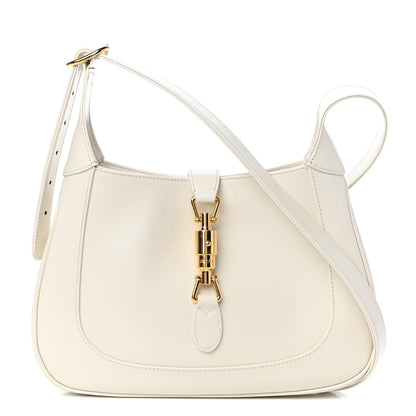 Gucci Boarded Dyana Lux Calfskin Small Jackie 1961 Hobo Mystic White 1 of 9