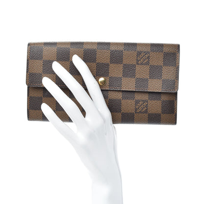 Louis Vuitton Damier Ebene Sarah Wallet 2 of 7