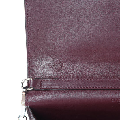 Givenchy Metallic Sugar Goatskin Pandora Chain Wallet Bordeaux 10 of 15