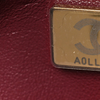 Chanel Grained Calfskin Souplissimo Maxi Flap Burgundy 6 of 10
