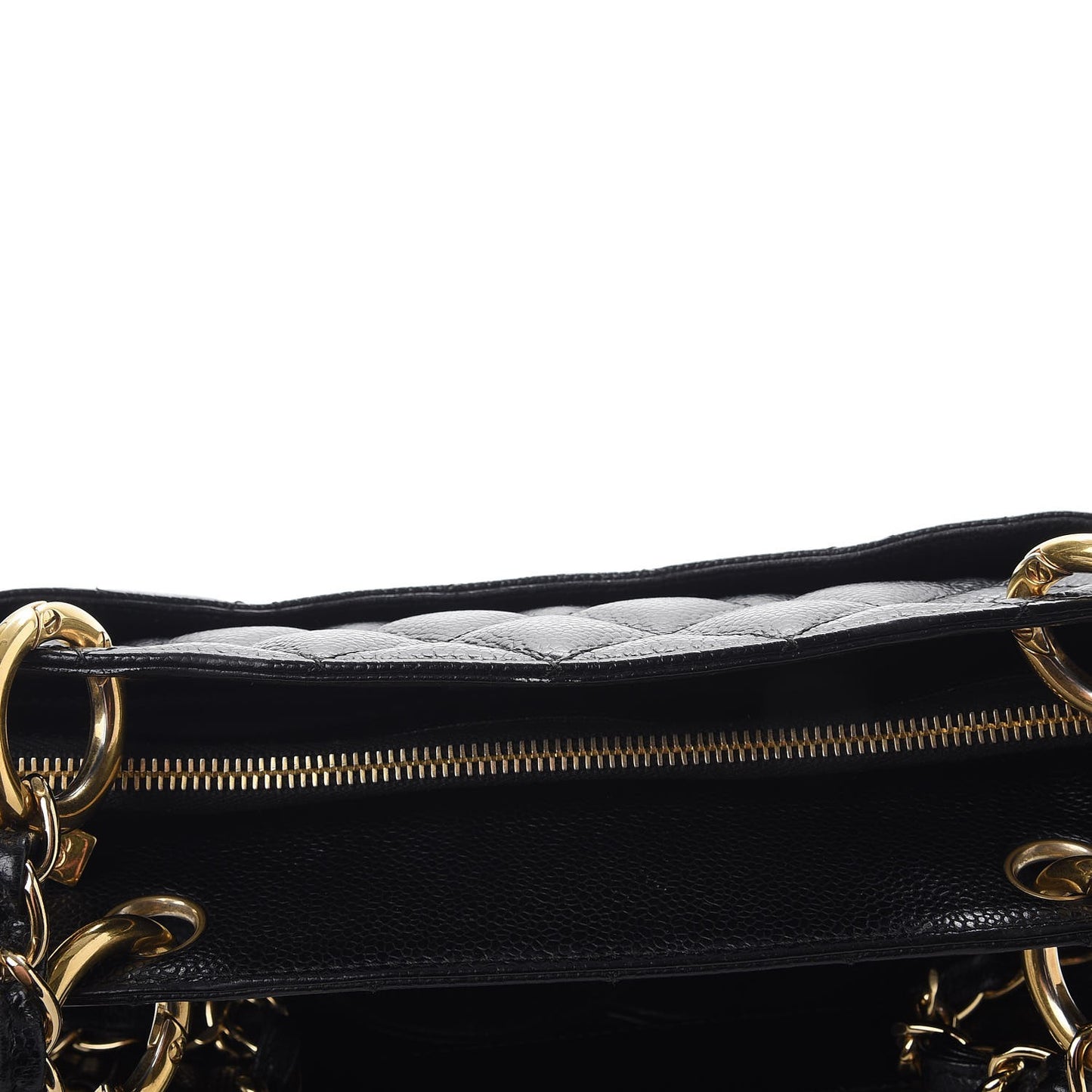 Caviar Quilted Grand Shopping Tote GST Black