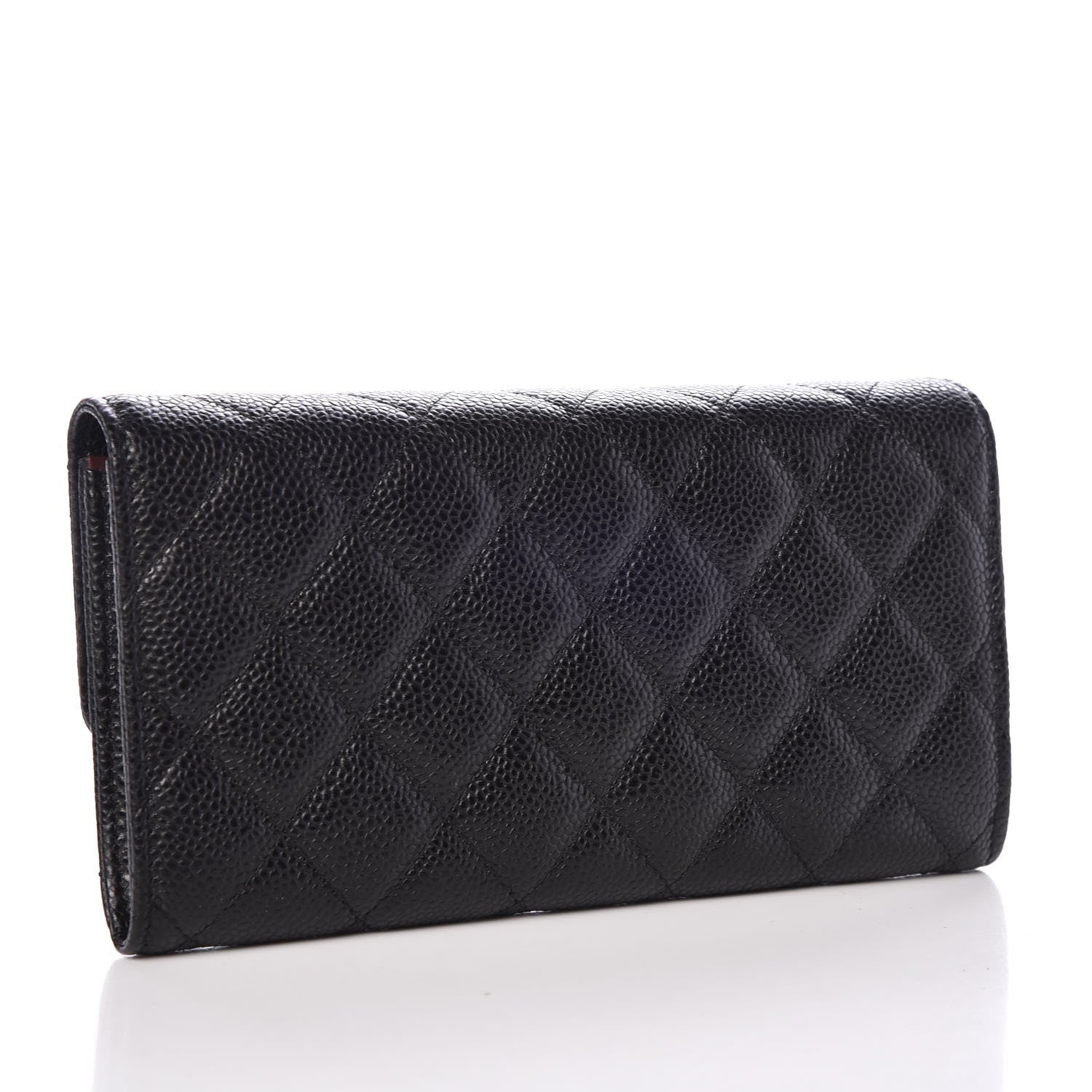 Chanel Caviar Quilted Large Flap Wallet Black 3 of 9